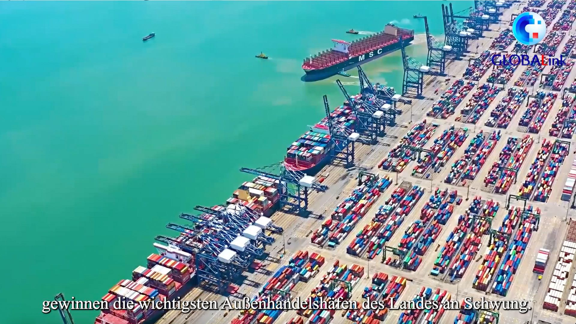 GLOBALink | Chinas Import- und Export-Frachtknotenpunkte geschäftig und dynamisch 