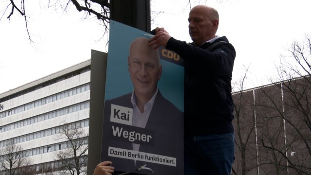 Plakatierung Kai Wegner Berlin-Wahl 2023